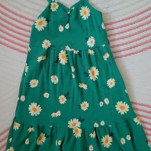 Old Navy Green Floral Kids Dress